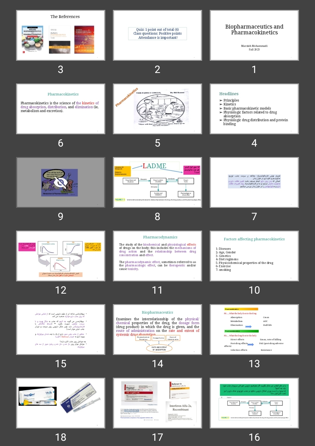 پاورپوینت Biopharmaceutics and Pharmacokinetics