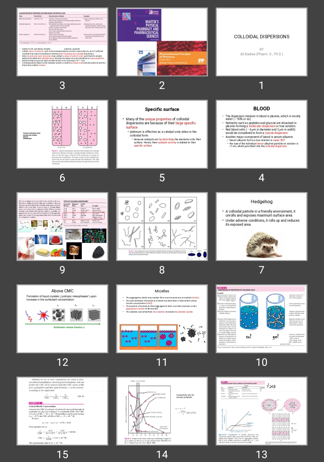 پاورپوینت COLLOIDAL DISPERSIONS