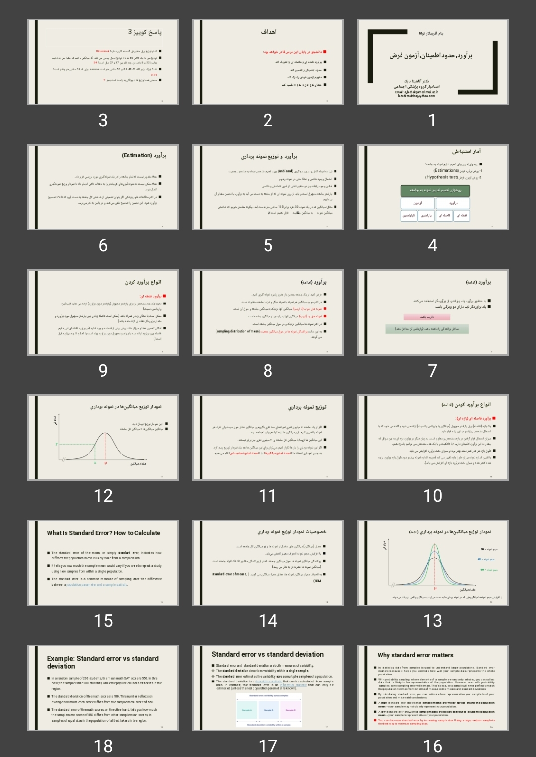 پاورپوینت برآورد، حدوداطمینان، آزمون فرض