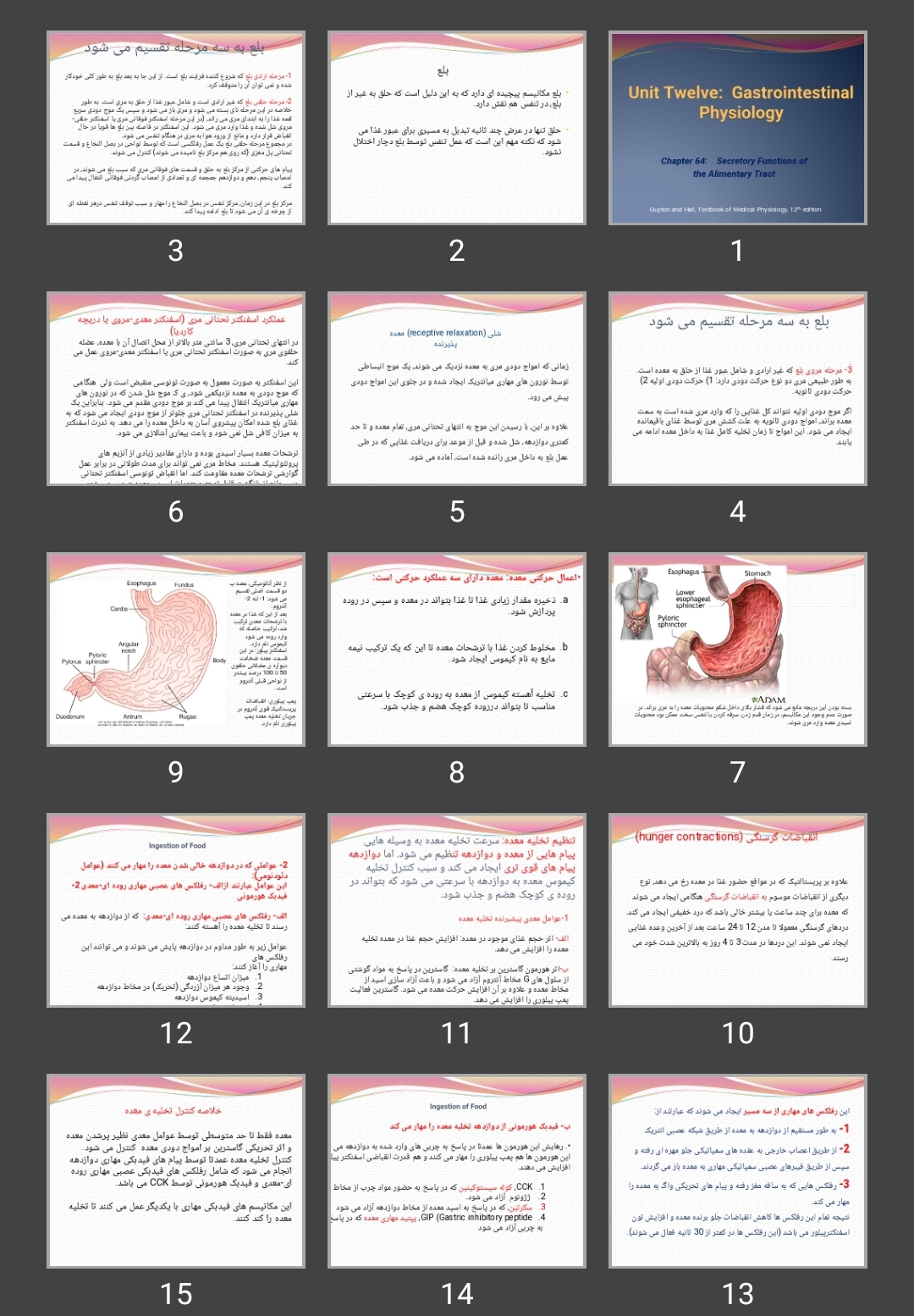 پاورپوینت ترشحات دستگاه گوارش Gastrointestinal Physiology