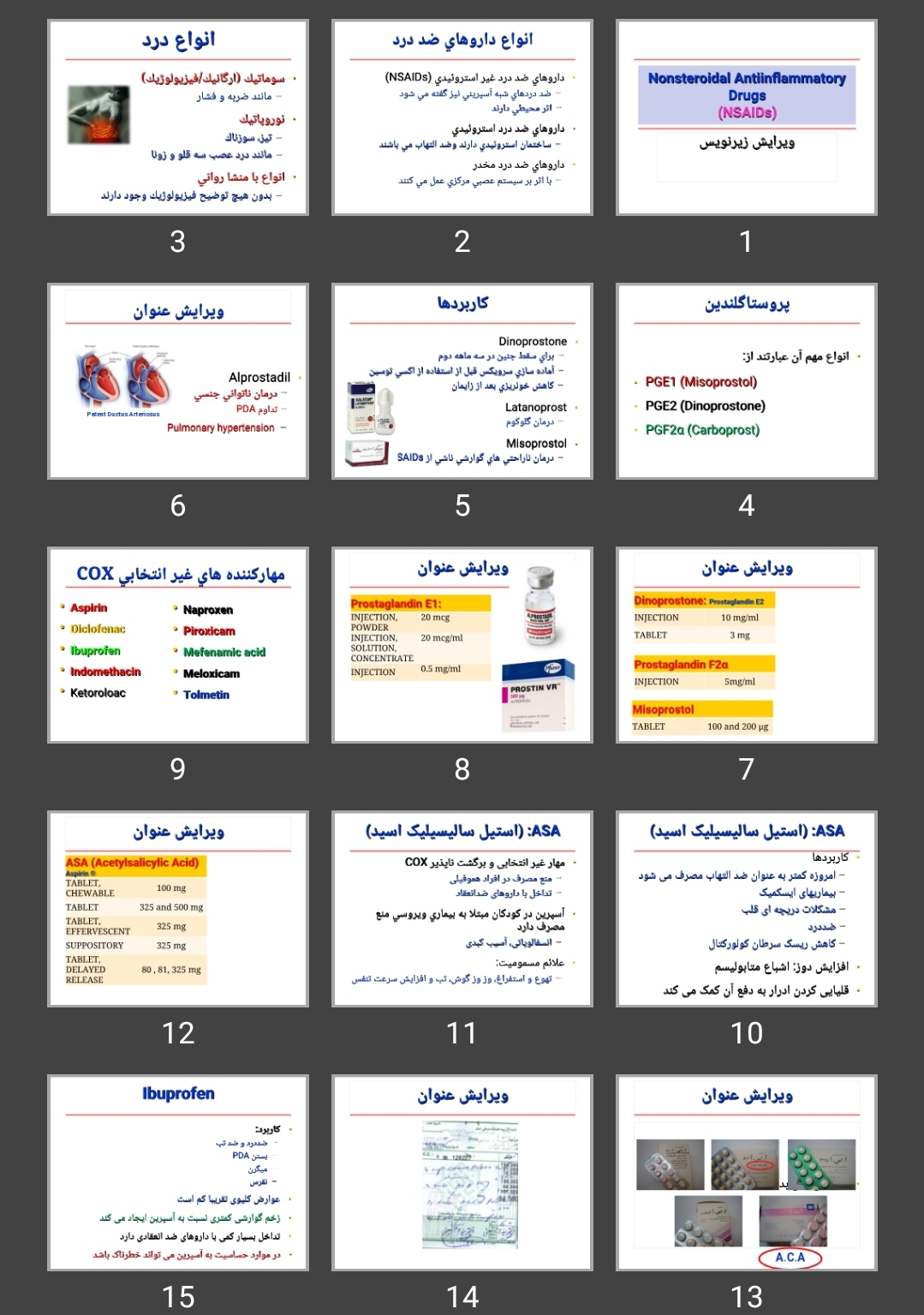 پاورپوینت داروهای ضد درد