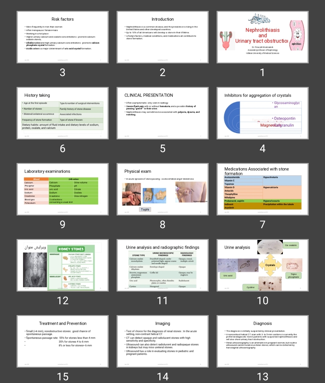 پاورپوینت سنگ Nephrolithiasis and Urinary tract obstruction