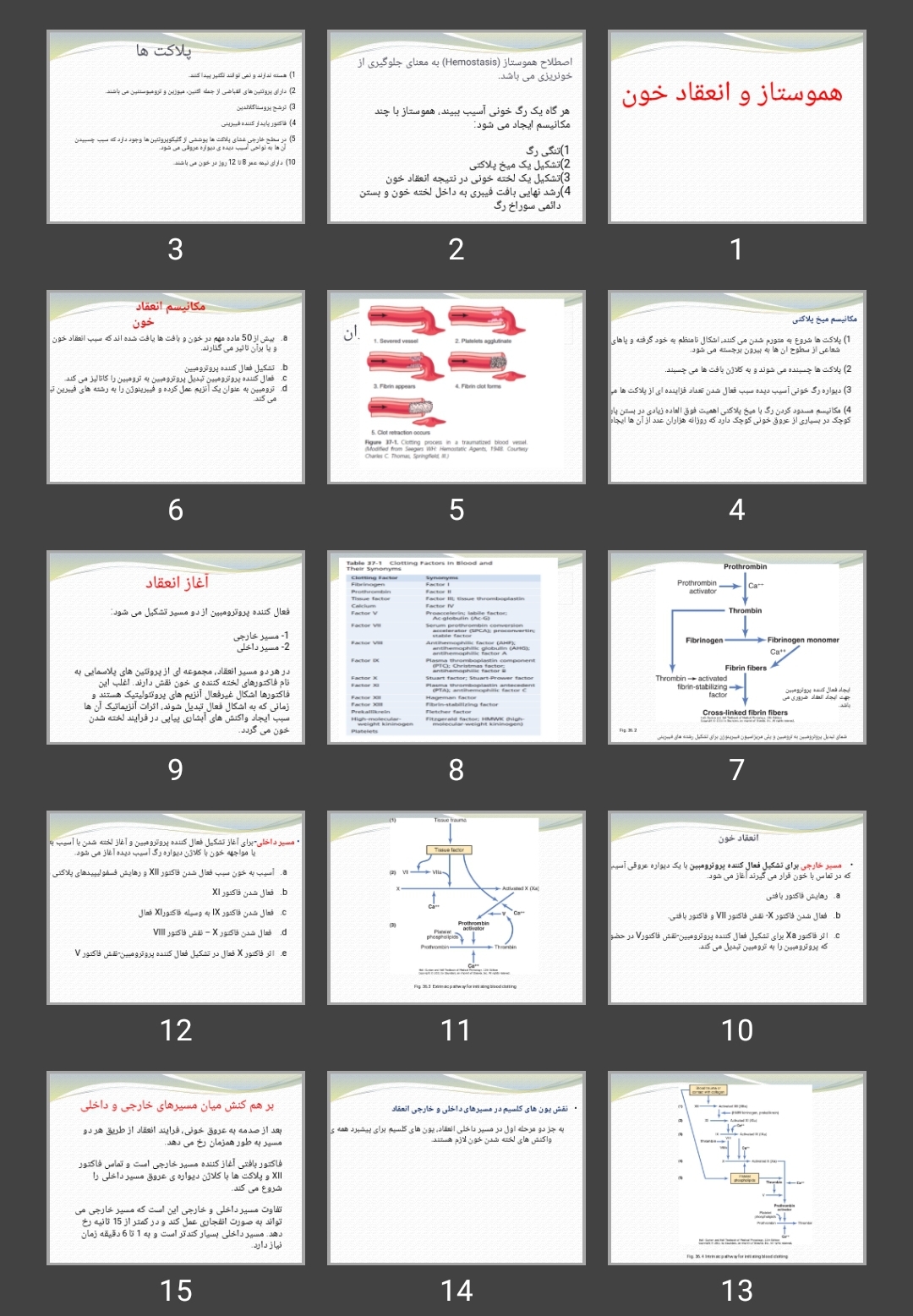 پاورپوینت هموستاز و انعقاد خون