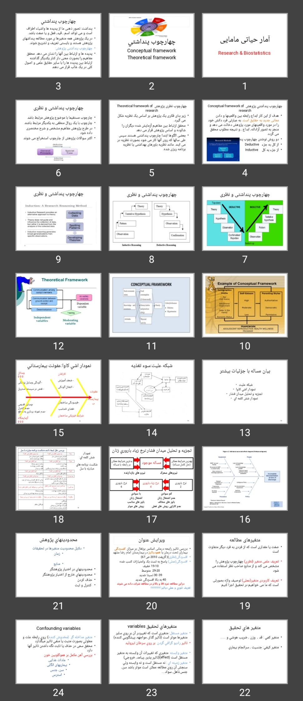 پاورپوینت چهارچوب پنداشتی Conceptual framework Theoretical framework