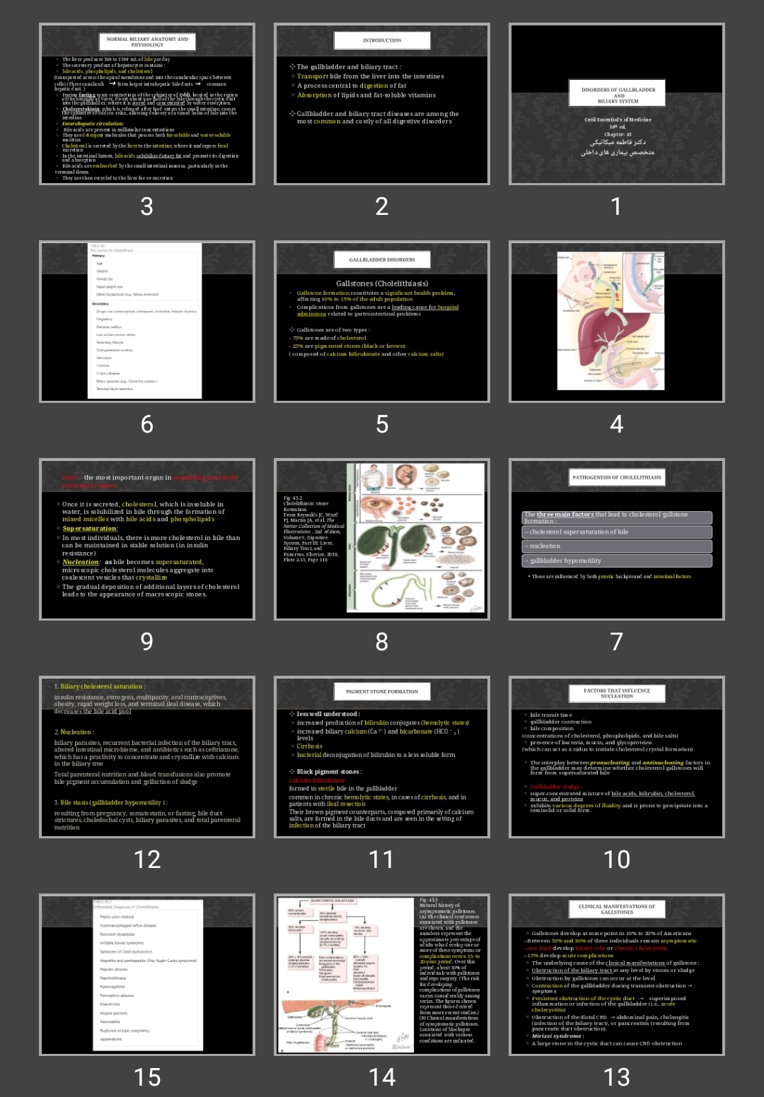 پاورپوینت Disorders of gallbladder and  biliary system