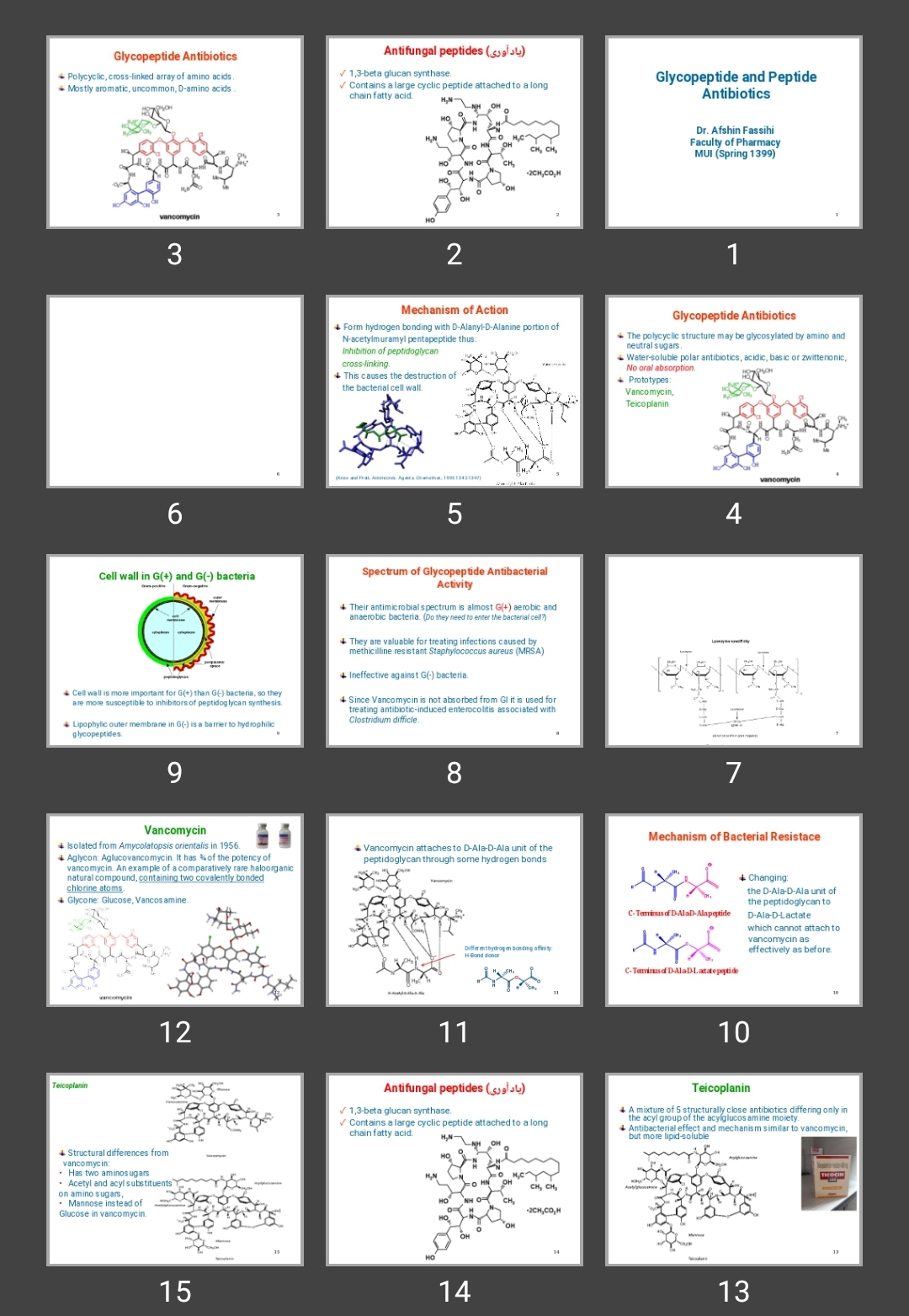 پاورپوینت Glycopeptide and Peptide Antibiotics