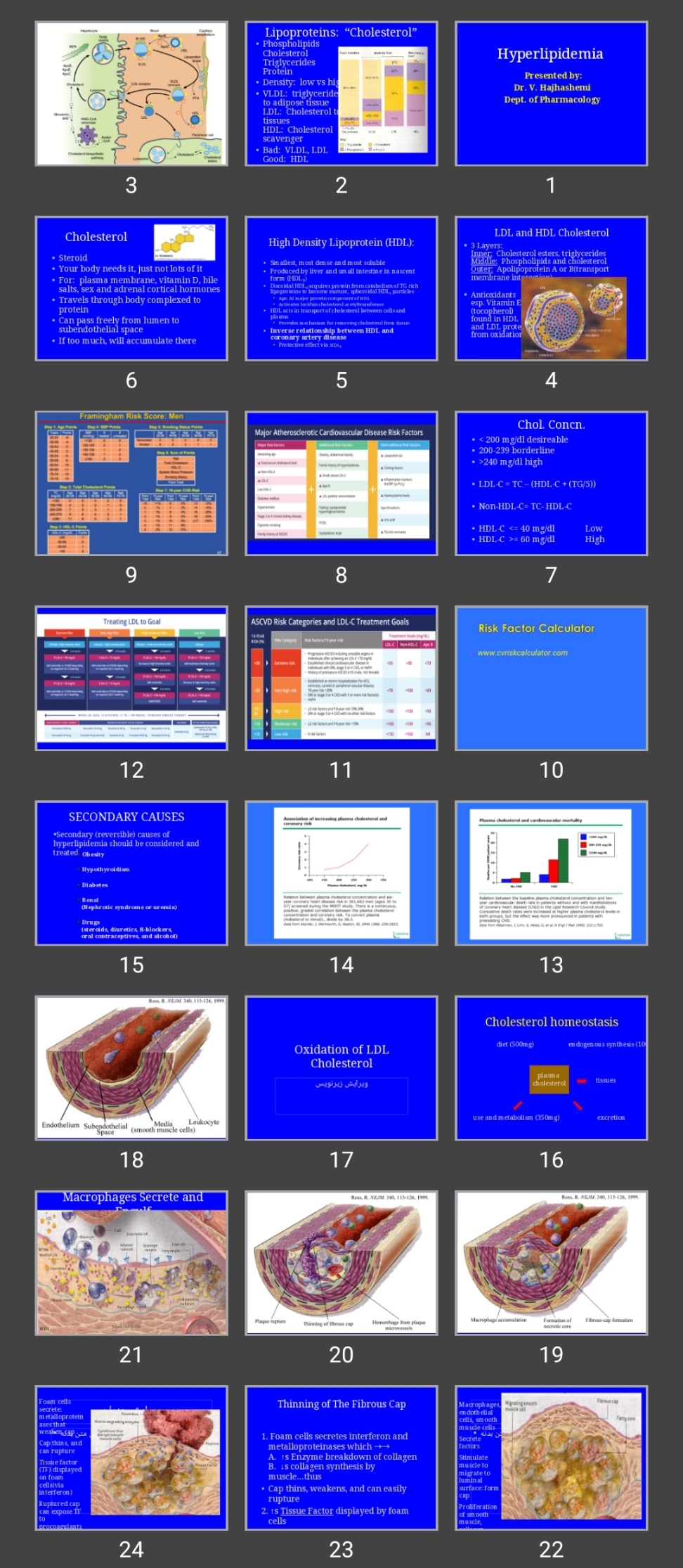 پاورپوینت Hyperlipidemia