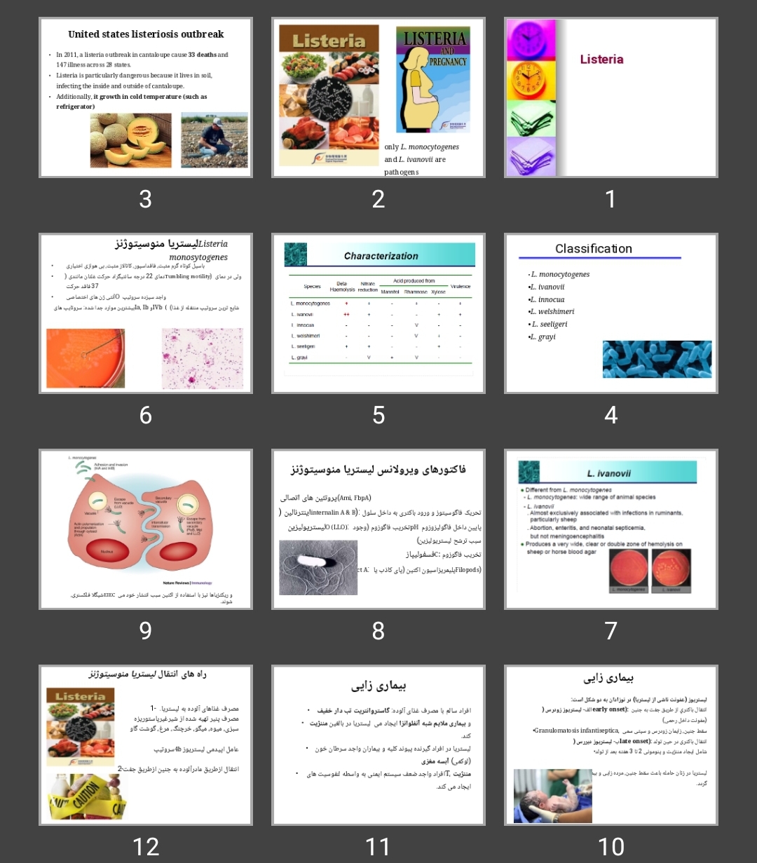 پاورپوینت Listeria