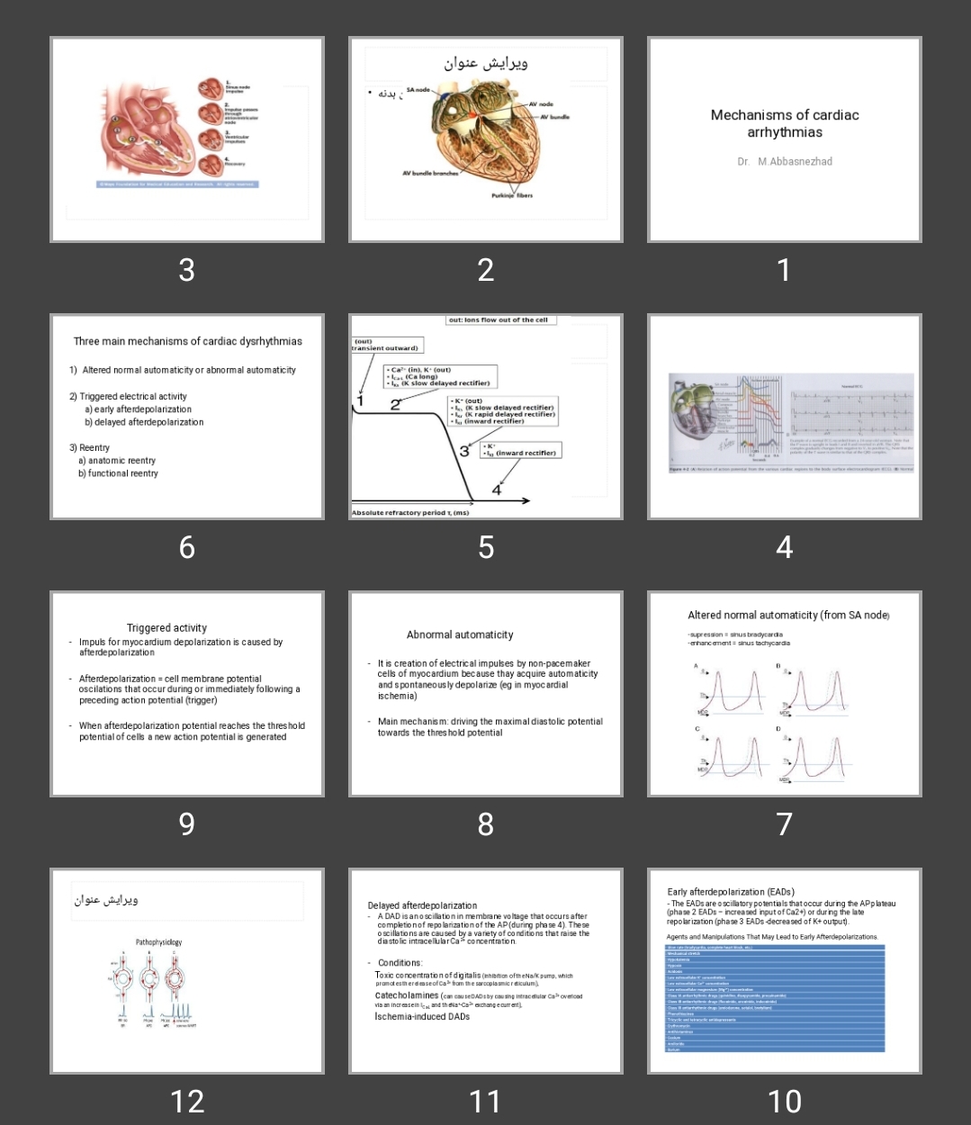 پاورپوینت Mechanisms of cardiac arrhythmias