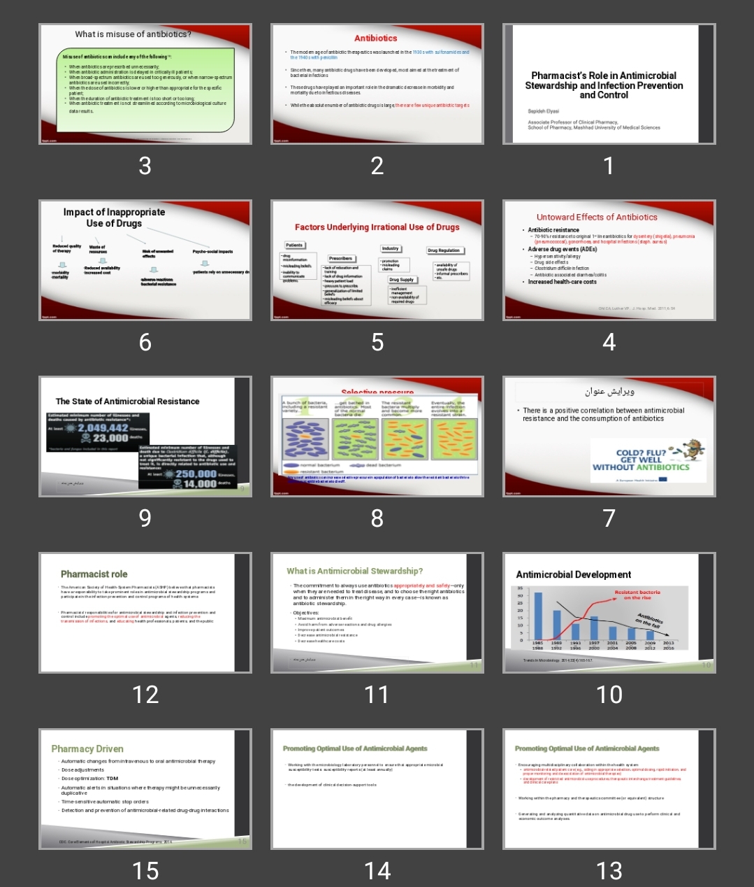 پاورپوینت Pharmacist’s Role in Antimicrobial Stewardship and Infection Prevention and Control