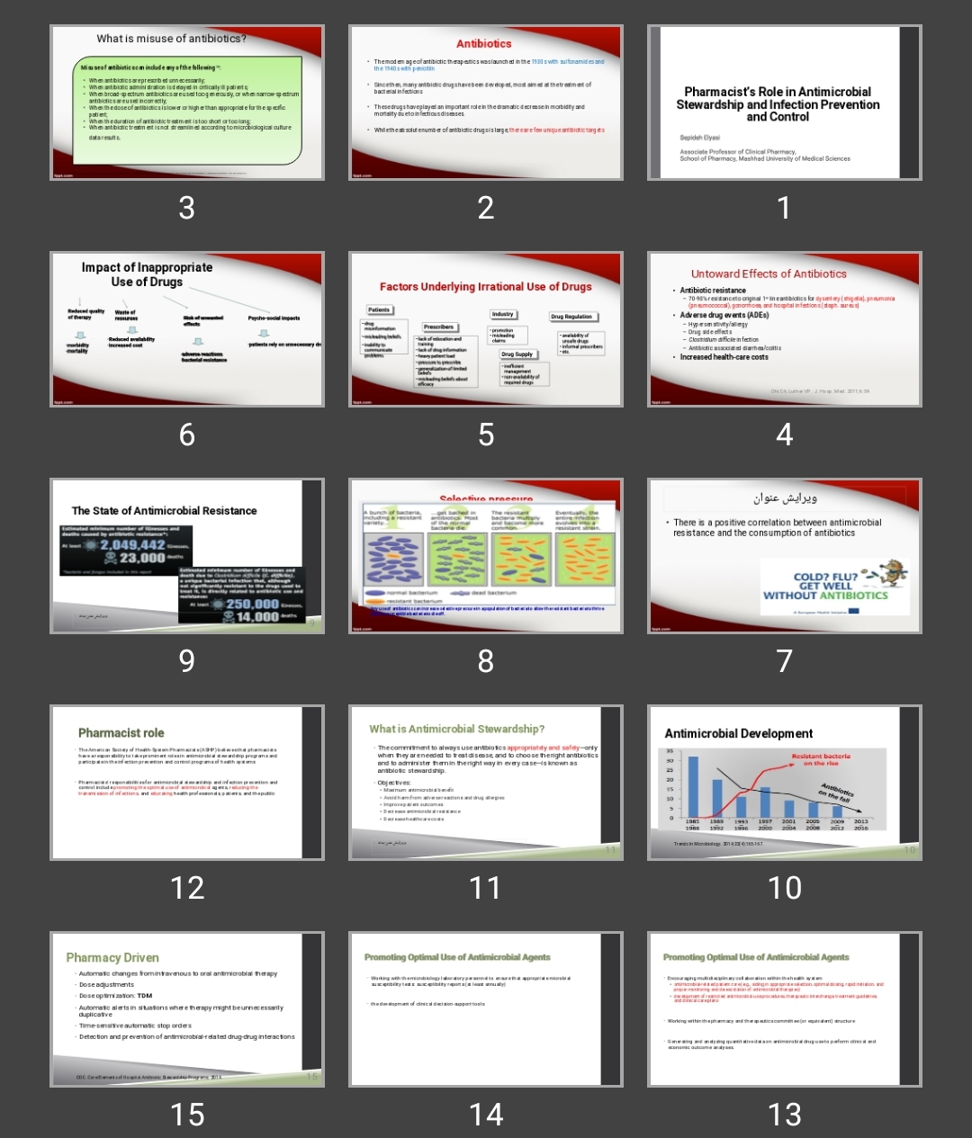 پاورپوینت Pharmacist’s Role in Antimicrobial Stewardship and Infection Prevention and Control