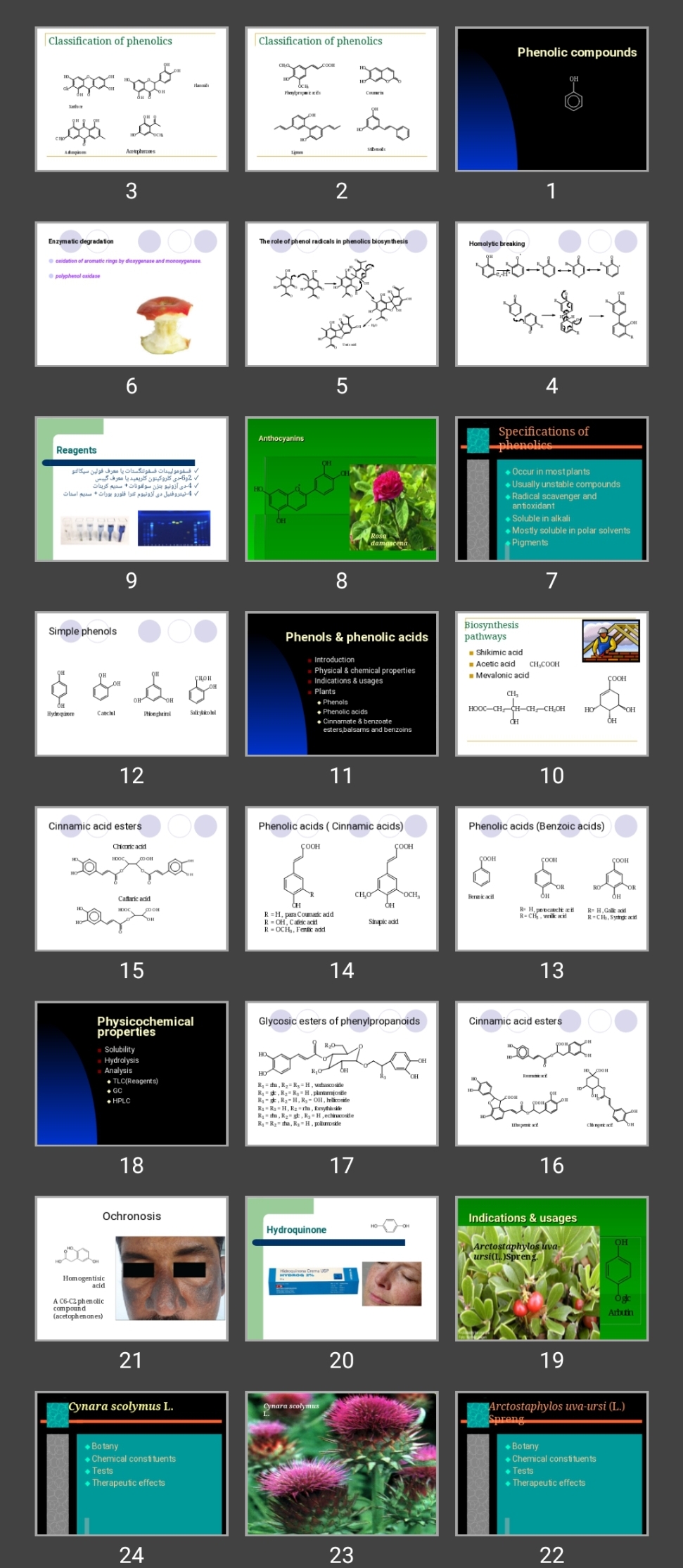 پاورپوینت Phenolic compounds