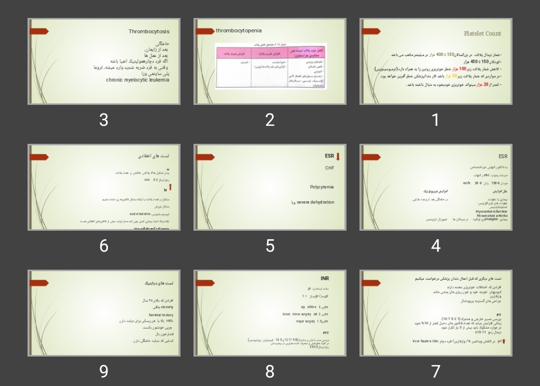 پاورپوینت Platelet Count