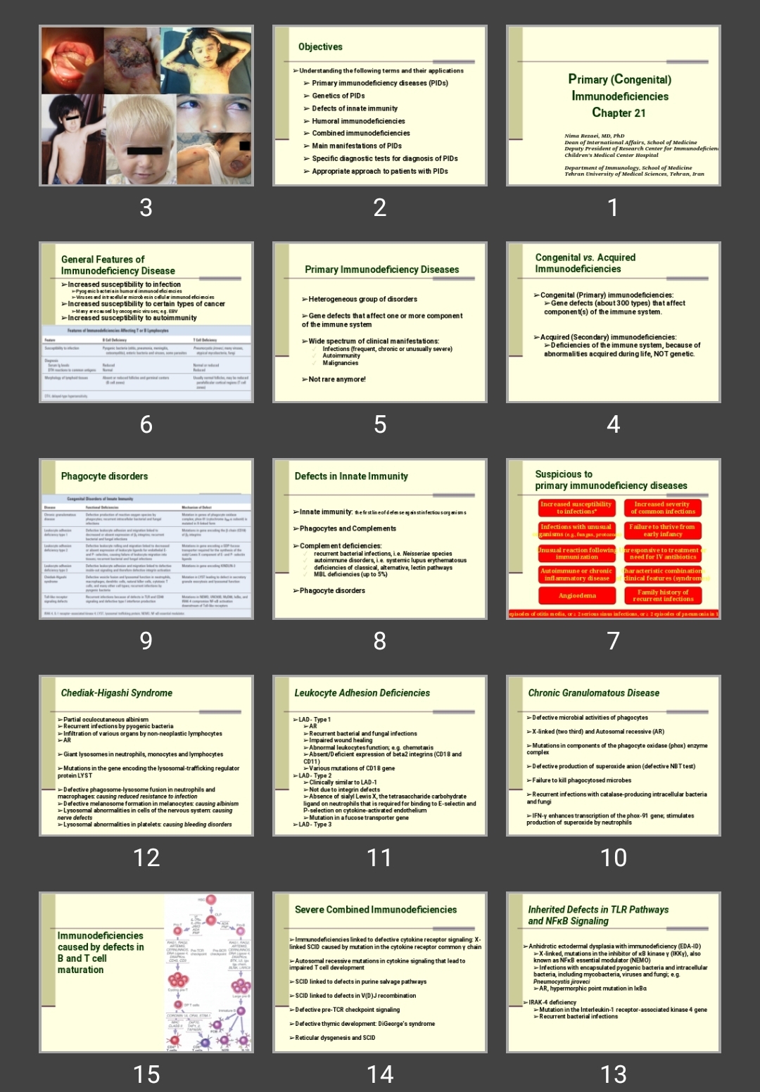 پاورپوینت Primary Immunodeficiency Diseases