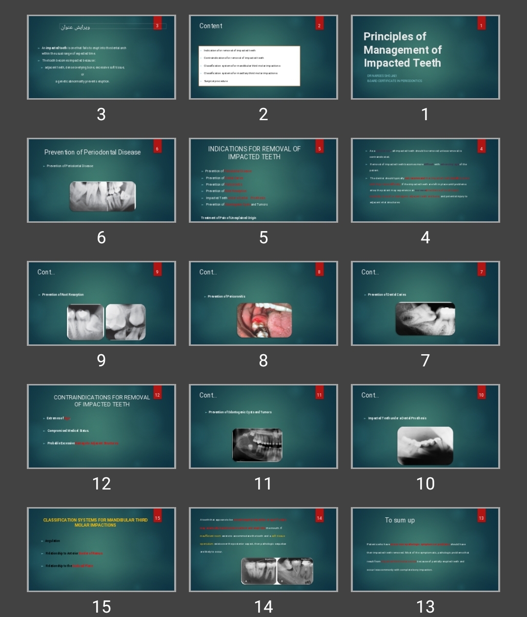 پاورپوینت Principles of Management of Impacted Teeth