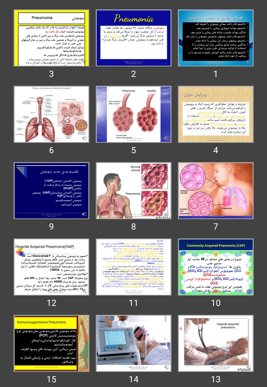 پاورپوینت Respiratory Diseases-Pneumonia