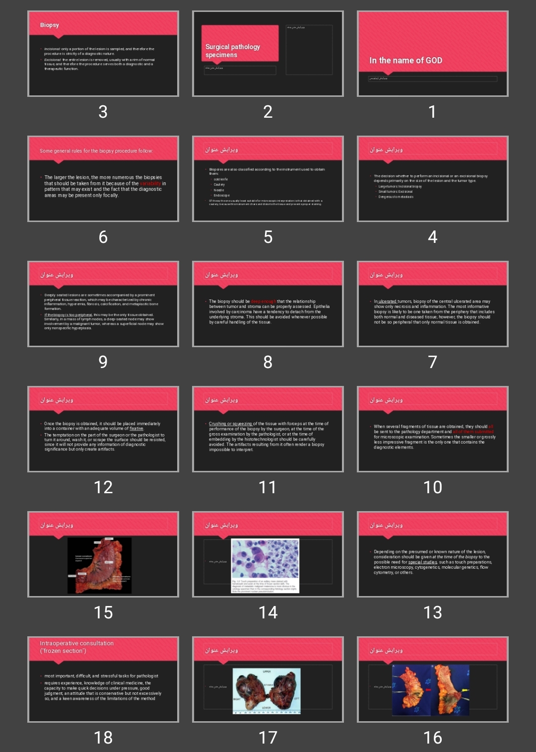 پاورپوینت Surgical pathology specimens